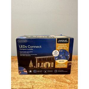 Lumineo LED Compact twinkle Lights Warm White, 500 Lights, 36.1